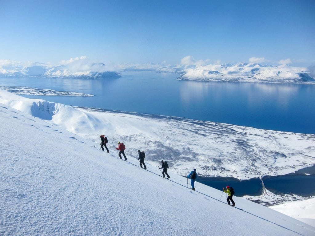 Ski touring in the Lyngen Alps